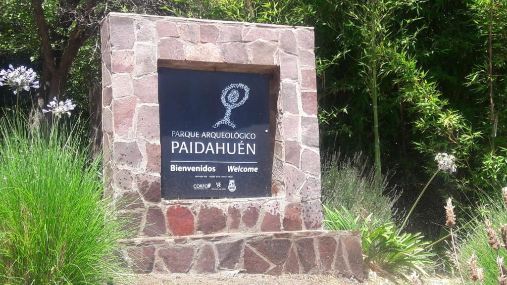 Ingreso parque arqueológico Paidahuén