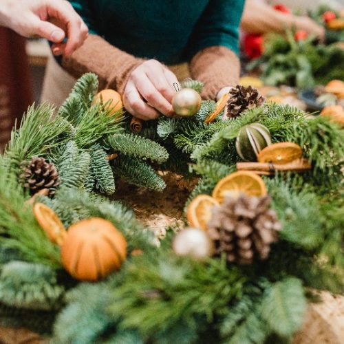 Adornos naturales de Navidad