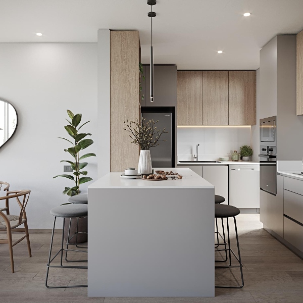 Cocina de una casa moderna