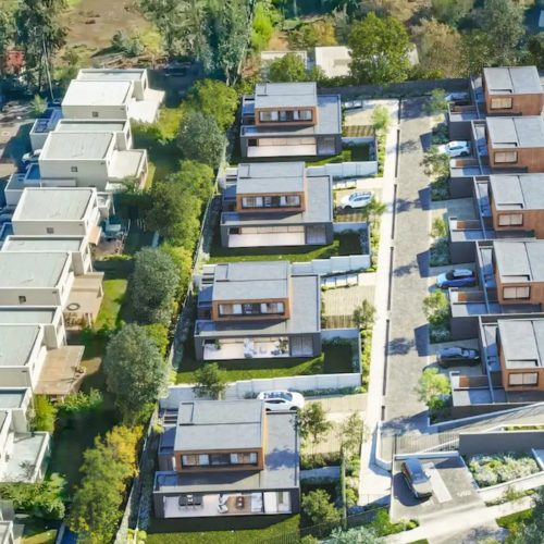 Vista aérea condominio los troncos